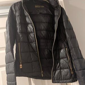 Michael Kors Packable Down Fill Black Quilted Women's Jacket XS
